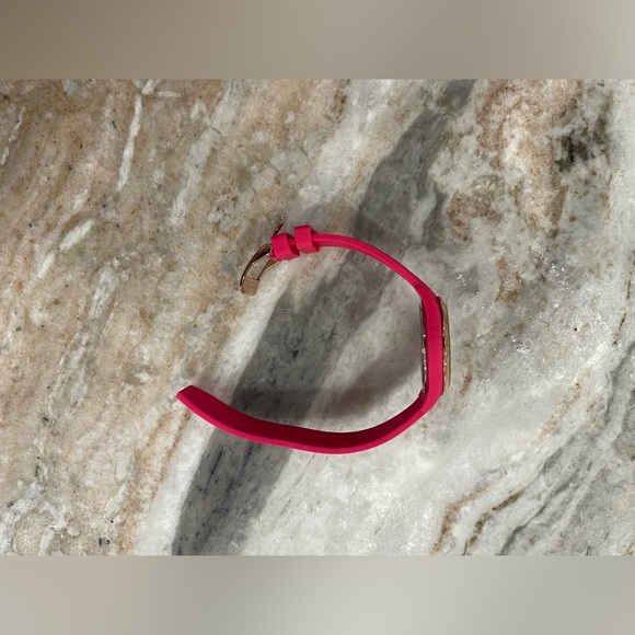 NWOT Michael Kors Womens MK2745 Bradshaw Pink Silicone Strap Watch - Picture 3 of 7